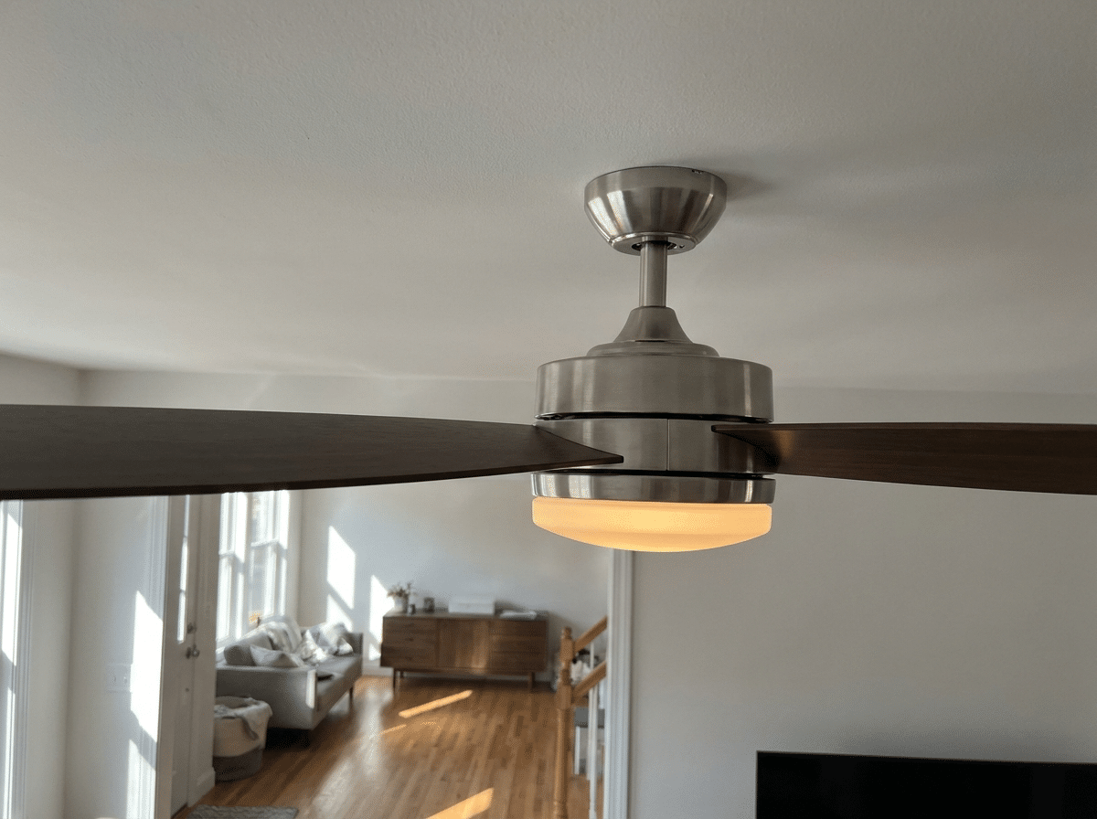 Ceiling fan installation by a licensed electrician in Fairfax, VA