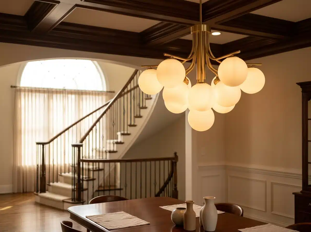 Ahmad Shaban, Master Electrician, performing light fixture installation in Mclean, VA