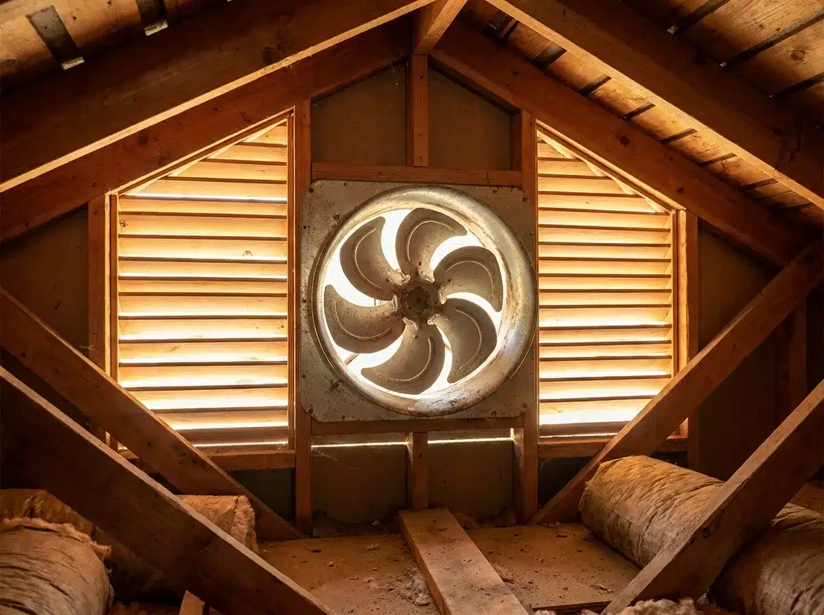 Attic fan installation by a licensed electrician in Fairfax, VA