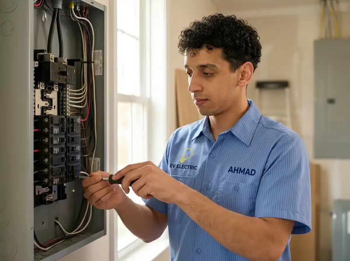 Electrical panel assessment in a Bethesda, MD home — residential panel inspection