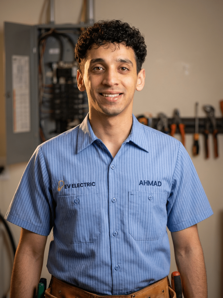 Ahmad Shaban, Virginia Master Electrician, EV-Electric Services, Fairfax VA